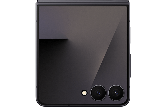 Galaxy Z Flip 7 Geschlossen Produktabbildung des Samsung Galaxy Z Flip 7, geschlossene Vorderseite