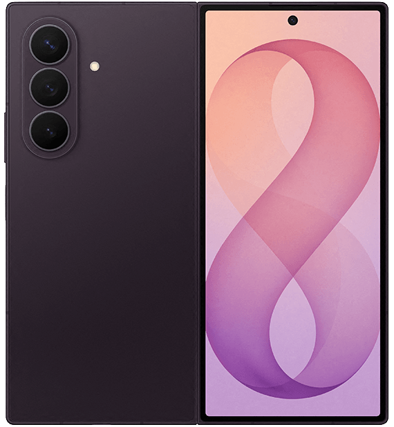 Produktabbildung Samsung Galaxy Fold8 Ultra - Aufgeklappte Rückansicht.