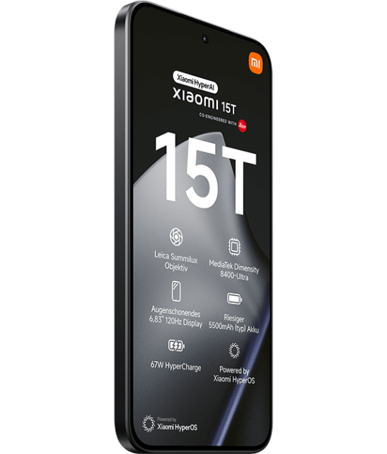 Xiaomi 15T Produktabbildung - Vorderansicht