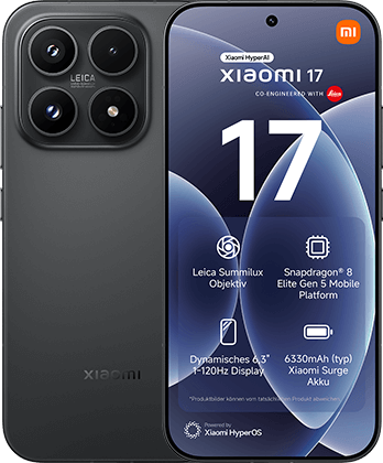 Produktabbildung Xiaomi 17 - Vorder- und Rückansicht