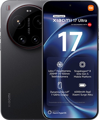 Produktabbildung Xiaomi 17 Ultra - Vorder- und Rückansicht