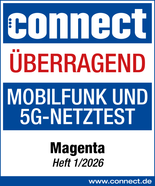 Connect Siegel Überragend - Mobilfunk und 5G Netzttest - Heft 1/2026