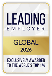 Leading employer global 2026, exclusively awarded to the world's top 1%