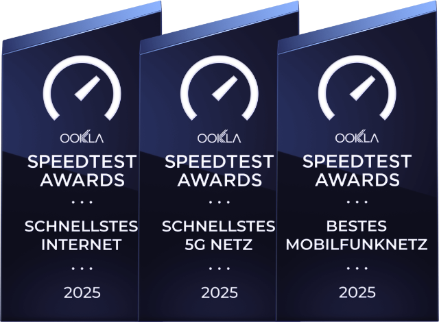 OOKLA Testsieger: Schnellstes Internet, schnellstes 5G Netz und bestes Mobilfunknetz 2025 OOKLA Testsieger: Schnellstes Internet, schnellstes 5G Netz und bestes Mobilfunknetz 2025