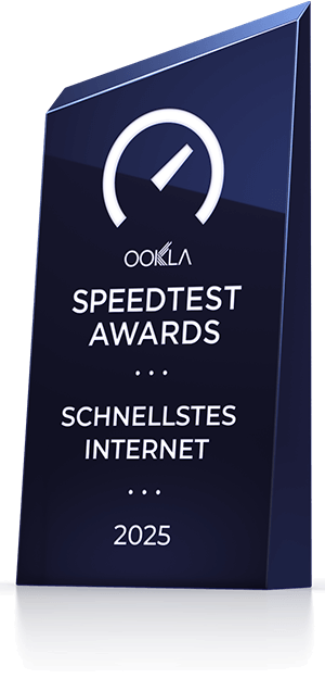 OOKLA Speedtest Awards - Schnellstes Internet 2025