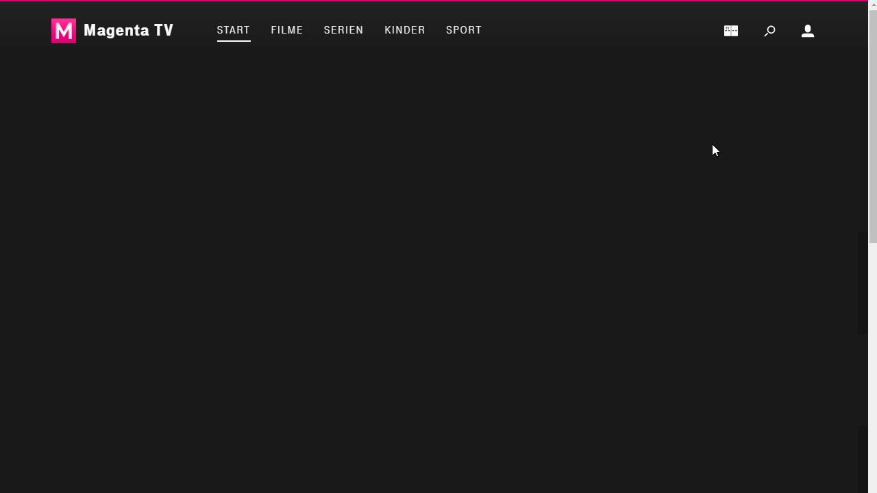Magenta TV Web - Filter