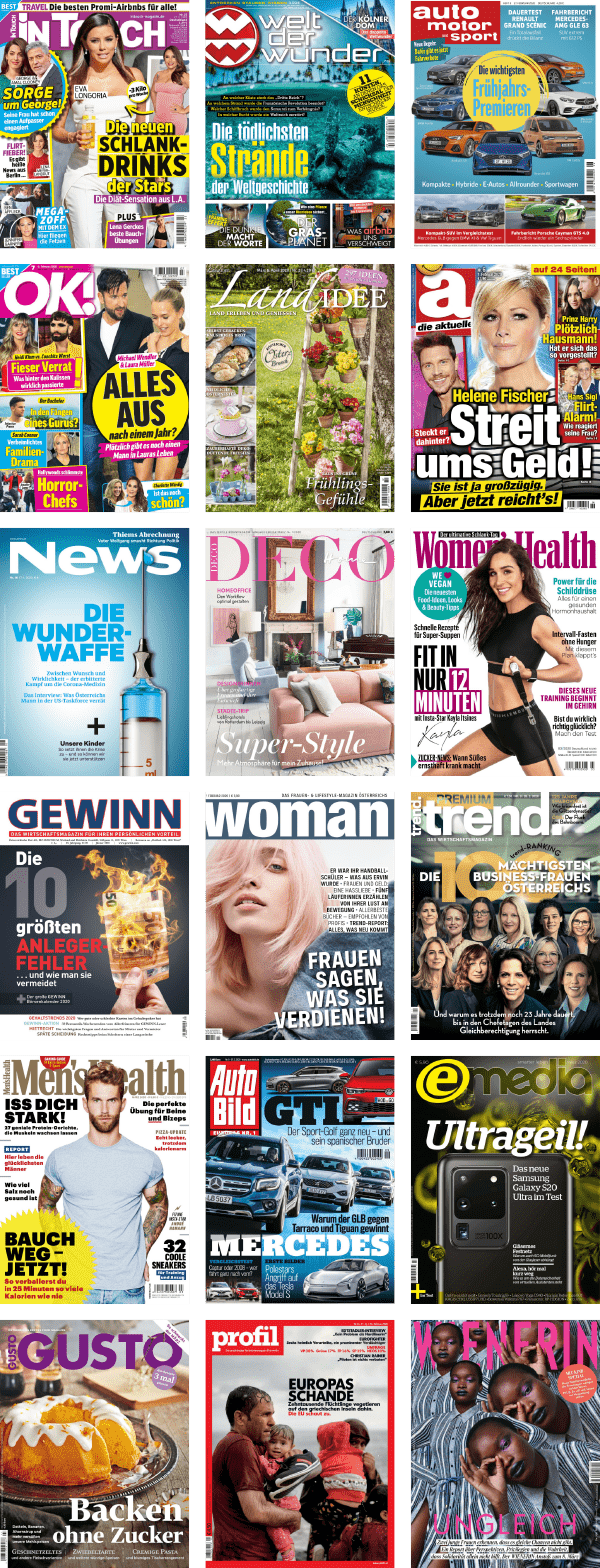 Eine Auswahl unserer beliebtesten Magazine