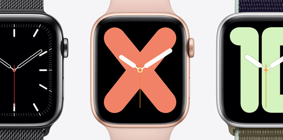 Apple Watch Series 5 - hundert Zifferblätter