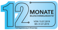 12 Monate Bildschirmgarantie