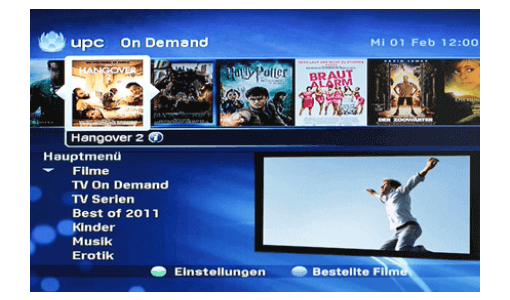 Schritt 2 - On Demand Menü