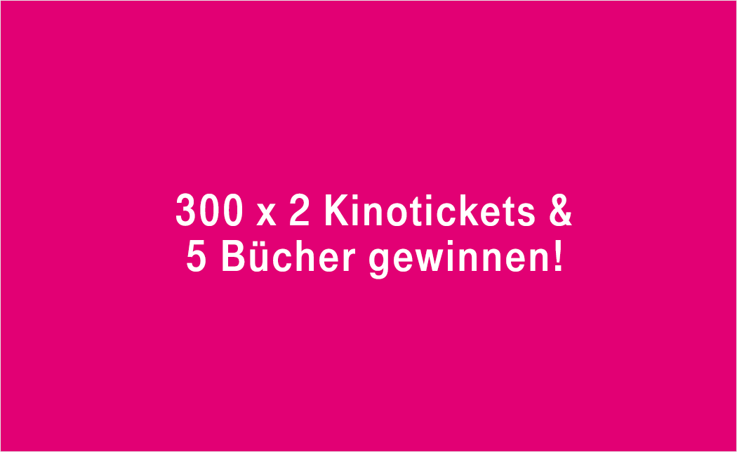 300 x 2 Kinotickets & 5 Bücher gewinnen!
