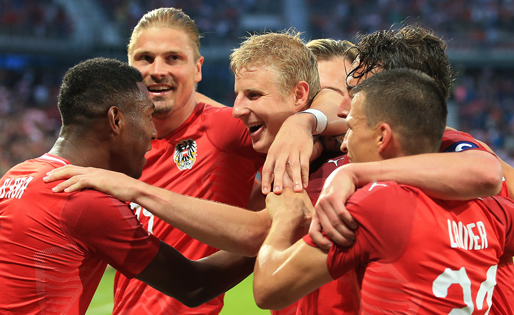 Österreich Fußballspiel