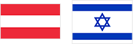 Österreich, Israel Flagge